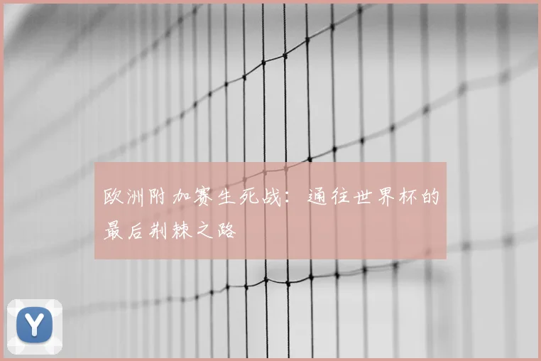 欧洲附加赛生死战:通往世界杯的最后荆棘之路